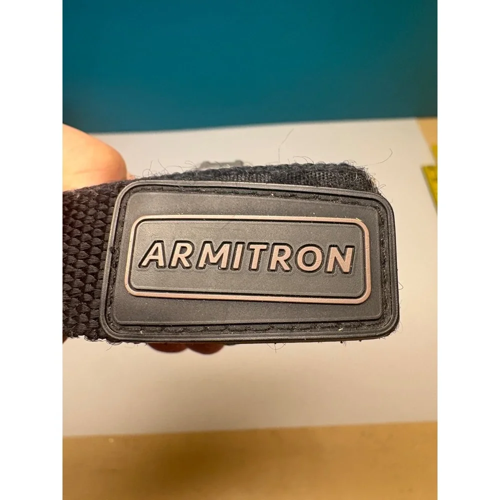 Armitron Digital Sport Watch Black Nylon Strap 330FT Water Resist Alarm Chrono